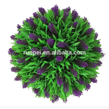 Decorative Purple Lavender Artificial Handing Grass Ball